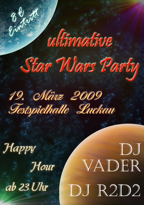 Star Wars-Party Flyer