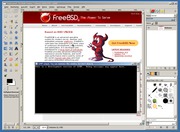 GIMP 2.7.4 unter Windows 7 (Zum Vergrößern klicken.) GIMP 2.7.4 unter Windows 7