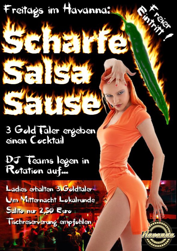 Scharfe Salsa Sause (im Havanna Karlsruhe)