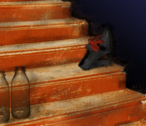 Ein einsamer Schuh