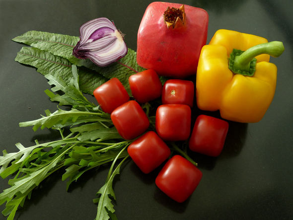 cubism vegetables