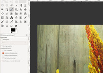 GIMP mit grauem Icon-Theme und kleineren Schriften für mehr Platz zum Arbeiten.