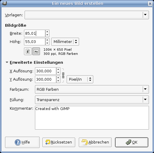 Seriose Visitenkarte Gestalten Tutorials Gimpusers De