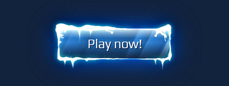 Ein eisiger Schnee-Button — Result Ein eisiger Schnee-Button