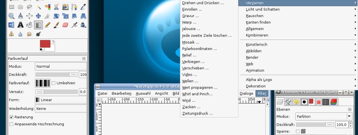 GIMP-Grundlagen mit Screenshots