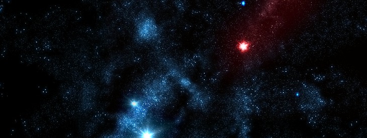 Ein Weltraum-Sternenbild